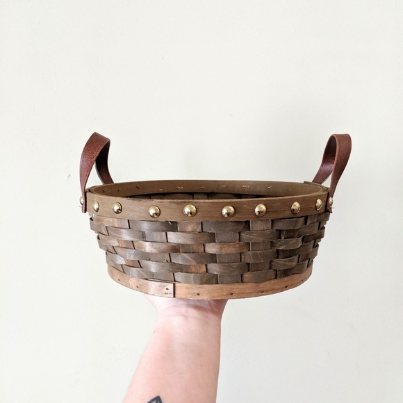 Other - 2 for $20 / Woven Studded Basket w/ Handles